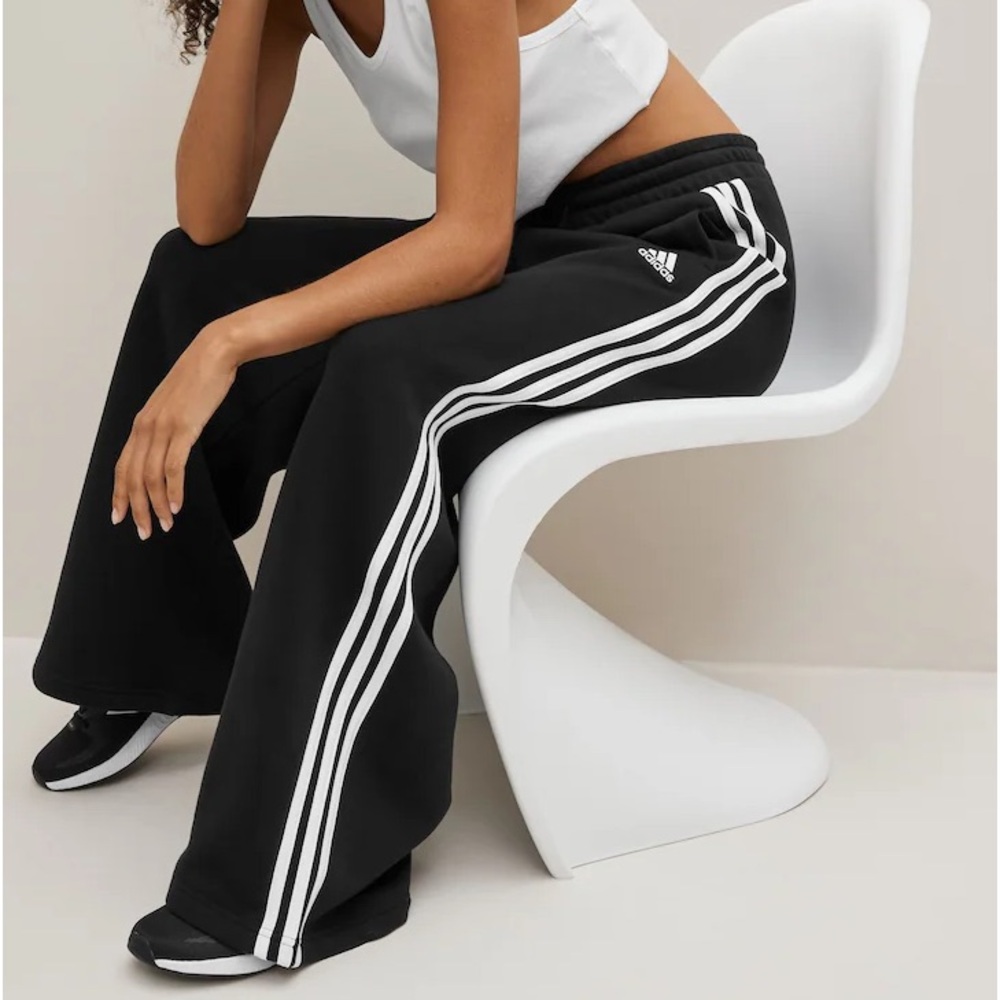 Women's adidas Essentials 3-Stripes Wide Sportswear Pants